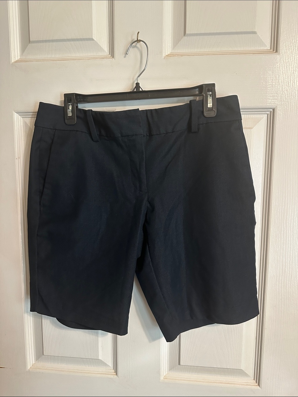 Ann Taylor Factory Black Tailored Bermuda Shorts